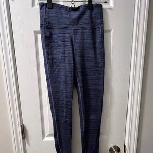 Athleta Leggings, Purple/Blue Stripe, Size XS